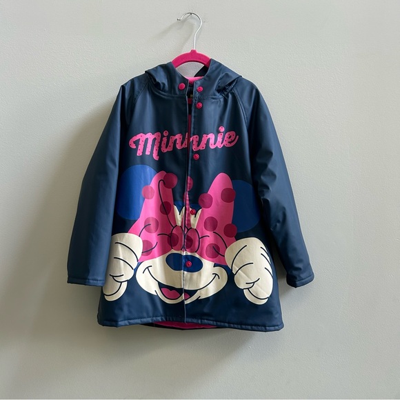 Western Chief Other - Western Chief Disney Minnie Mouse Blue Hooded Rain Coat, Size 6.